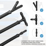 2 ugelli spruzzatori d'acqua per tergicristalli auto per Ford Focus 2008-2010
