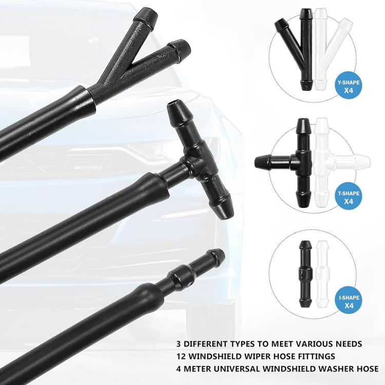 2 ugelli spruzzatori d'acqua per tergicristalli auto per Ford Focus 2008-2010