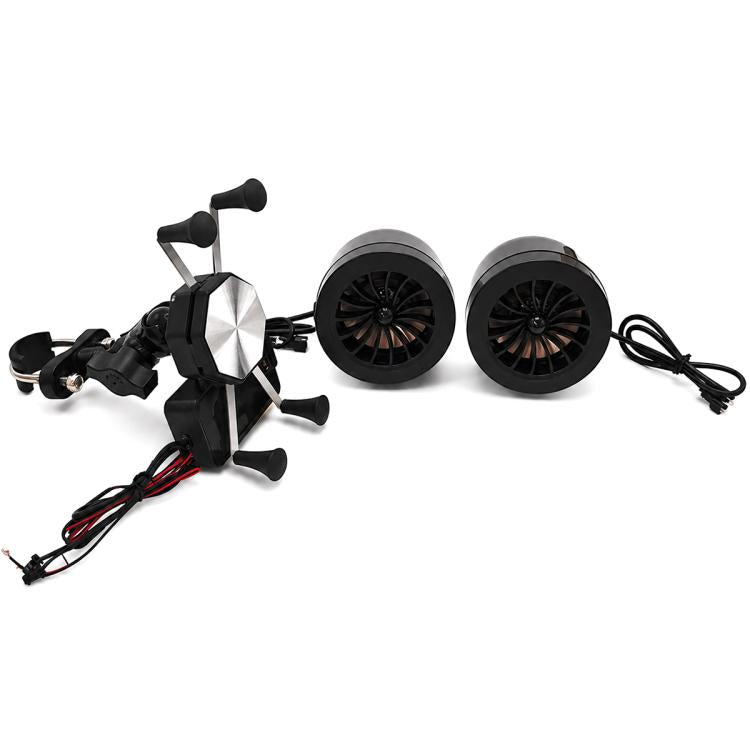 Supporto per telefono/navigatore con altoparlante Bluetooth YL-B66 da 12V per moto., Short Claw Rearview Mirror Model, Short Claw Handlebar Model, Long Claw Rearview Mirror Model, Long Claw Handlebar Model, Six Claw Rearview Mirror Model               ...