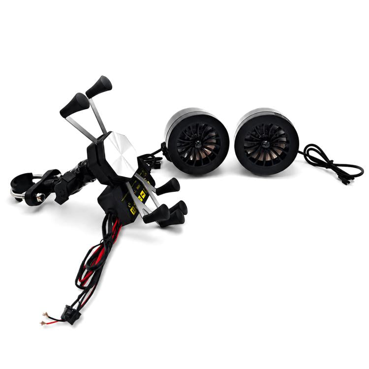 Supporto per telefono/navigatore con altoparlante Bluetooth YL-B66 da 12V per moto., Short Claw Rearview Mirror Model, Short Claw Handlebar Model, Long Claw Rearview Mirror Model, Long Claw Handlebar Model, Six Claw Rearview Mirror Model               ...