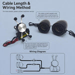 Supporto per telefono/navigatore con altoparlante Bluetooth YL-B66 da 12V per moto., Short Claw Rearview Mirror Model, Short Claw Handlebar Model, Long Claw Rearview Mirror Model, Long Claw Handlebar Model, Six Claw Rearview Mirror Model               ...