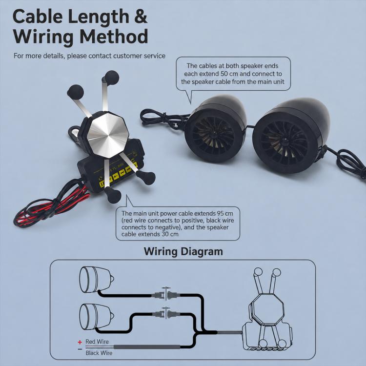 Supporto per telefono/navigatore con altoparlante Bluetooth YL-B66 da 12V per moto., Short Claw Rearview Mirror Model, Short Claw Handlebar Model, Long Claw Rearview Mirror Model, Long Claw Handlebar Model, Six Claw Rearview Mirror Model               ...