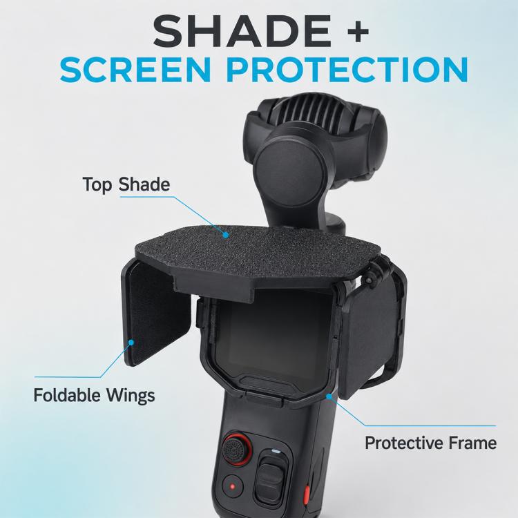 Parasole pieghevole per schermo Insta360 Luna Pro., Standard Version, Upgraded Version