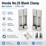 Set da 2 pezzi per dispositivo di duplicazione chiavi verticali Honda n. 25 HON66, morsetti di fissaggio.