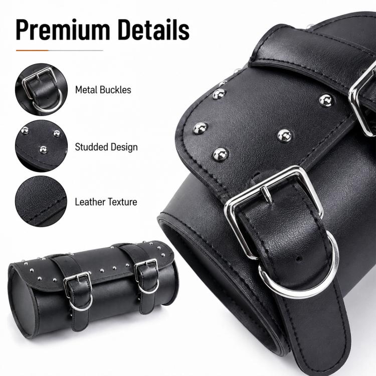 Borsa da manubrio vintage in pelle per moto e bici elettriche