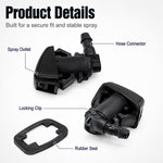 Set di 2 ugelli spruzzatori per lavavetri anteriori auto per Jeep/Chrysler