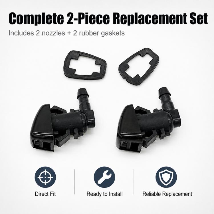 Set di 2 ugelli spruzzatori per lavavetri anteriori auto per Jeep/Chrysler
