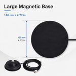 Base di montaggio magnetica per antenna da veicolo da 12 cm con cavo coassiale da 5 m per antenne radio mobili
