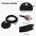 Base di montaggio magnetica per antenna da veicolo da 12 cm con cavo coassiale da 5 m per antenne radio mobili