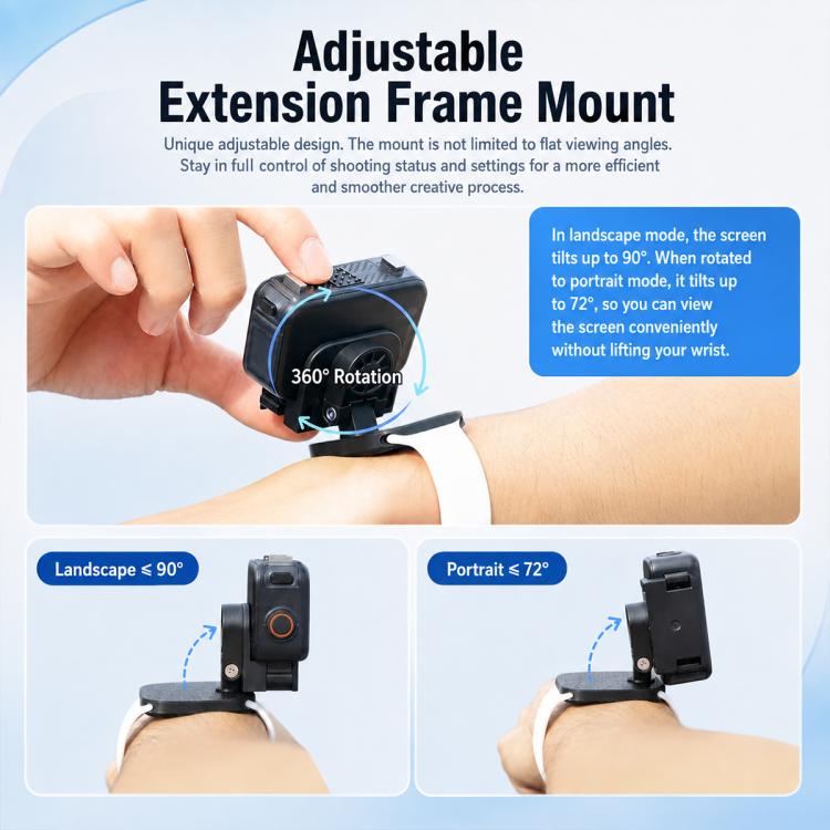 Supporto di espansione multifunzione per fotocamera con clip per zaino, For DJI Osmo Nano