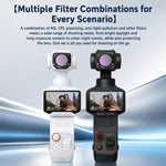 Filtro magnetico a sgancio rapido per obiettivo Insta360 Luna Pro, UV, CPL, ND8, ND16, ND32, ND64, STAR, NIGHT, Black Mist 1/4, Pearlescent, Macro 10X, VND2-5, Wide Angle, 2 in 1 Wide 10X Macro, 2 in 1 NIGHT Black Mist, 3 in 1 Mixed CPL NIGHT          ...