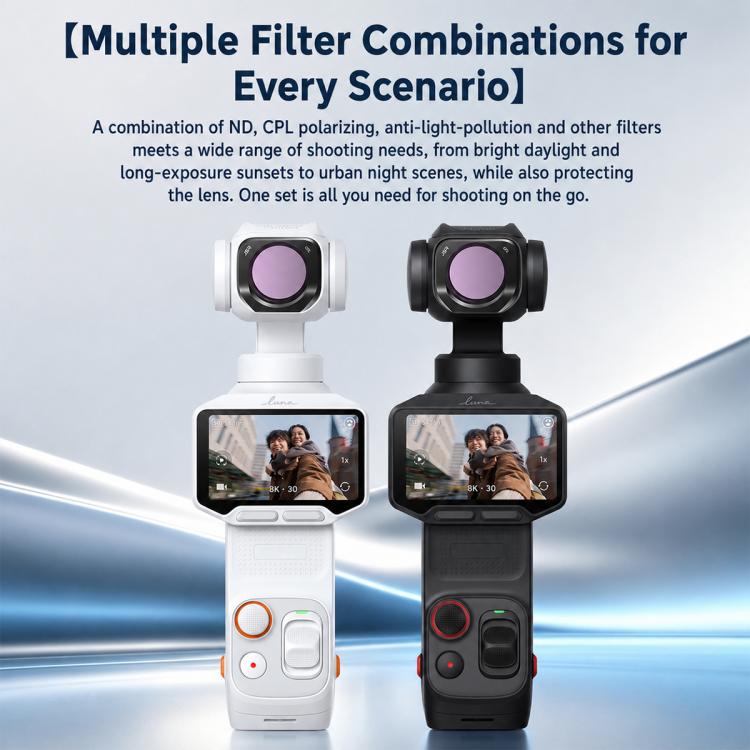 Filtro magnetico a sgancio rapido per obiettivo Insta360 Luna Pro, UV, CPL, ND8, ND16, ND32, ND64, STAR, NIGHT, Black Mist 1/4, Pearlescent, Macro 10X, VND2-5, Wide Angle, 2 in 1 Wide 10X Macro, 2 in 1 NIGHT Black Mist, 3 in 1 Mixed CPL NIGHT          ...