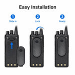 Clip posteriore per walkie talkie con morsetto da cintura per Motorola Talkabout T800, For Motorola Talkabout