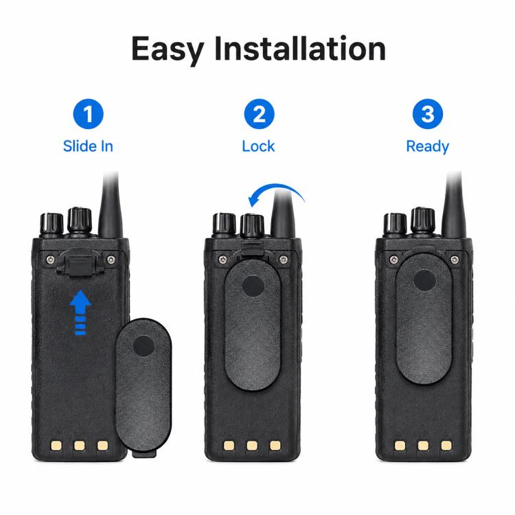 Clip posteriore per walkie talkie con morsetto da cintura per Motorola Talkabout T800, For Motorola Talkabout