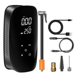 Pompa d'aria per auto wireless con display digitale, pompa d'aria elettrica portatile per pneumatici.