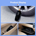 Pompa d'aria per auto wireless con display digitale, pompa d'aria elettrica portatile per pneumatici.