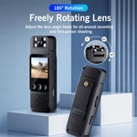 Mini videocamera portatile HD A10 con clip / obiettivo girevole a 180°