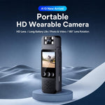 Mini videocamera portatile HD A10 con clip / obiettivo girevole a 180°