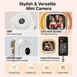 Mini videocamera HD portatile Q16 per bambini, da montare sul collo., Without TF Card, With 32GB TF Card