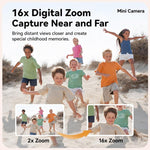 Mini videocamera HD portatile Q16 per bambini, da montare sul collo., Without TF Card, With 32GB TF Card