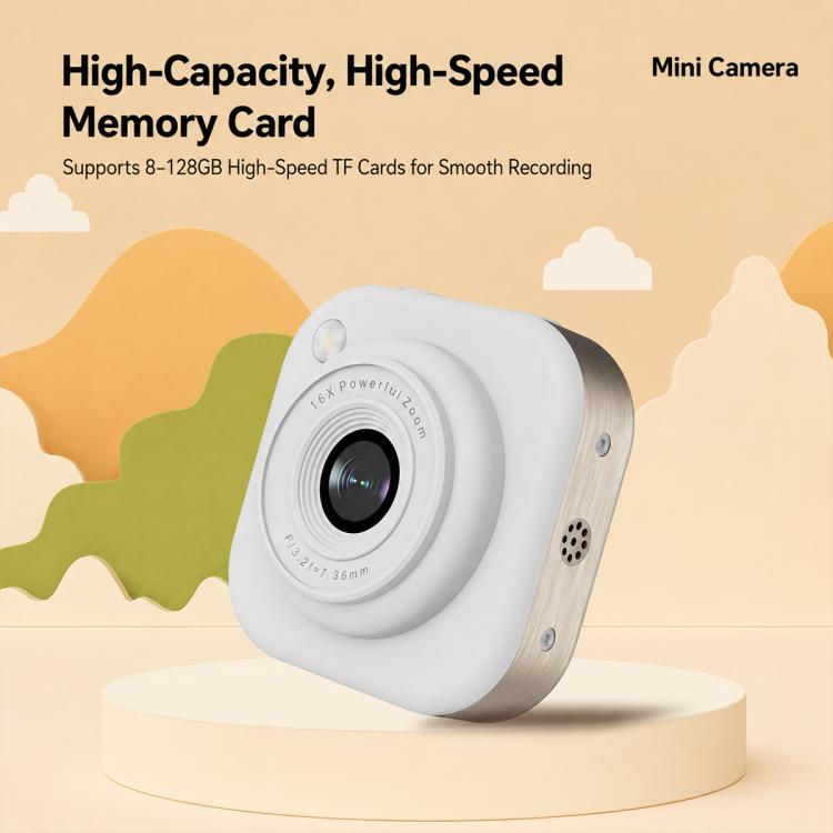 Mini videocamera HD portatile Q16 per bambini, da montare sul collo., Without TF Card, With 32GB TF Card