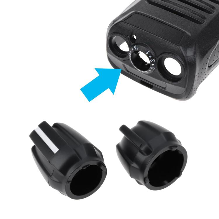 Confezione da 2 pezzi di coprimanopole per la selezione del canale e la regolazione del volume per radio ricetrasmittenti Kenwood NX-340 / NX-240