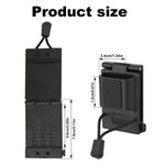 Supporto universale per walkie-talkie portatile con clip da cintura per equipaggiamento da lavoro e personale di magazzino.