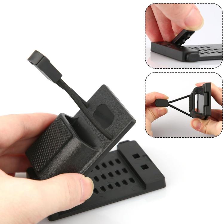 Supporto universale per walkie-talkie portatile con clip da cintura per equipaggiamento da lavoro e personale di magazzino.
