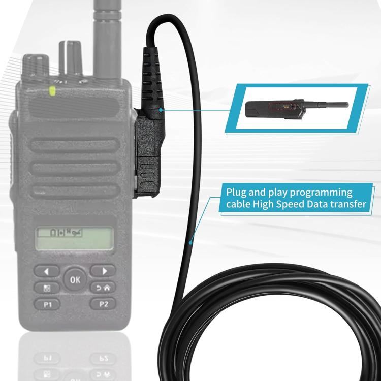 Cavo di programmazione USB per walkie talkie Motorola XiR P6600 / XiR P6620, For Motorola XiR P6600 / XiR P6620