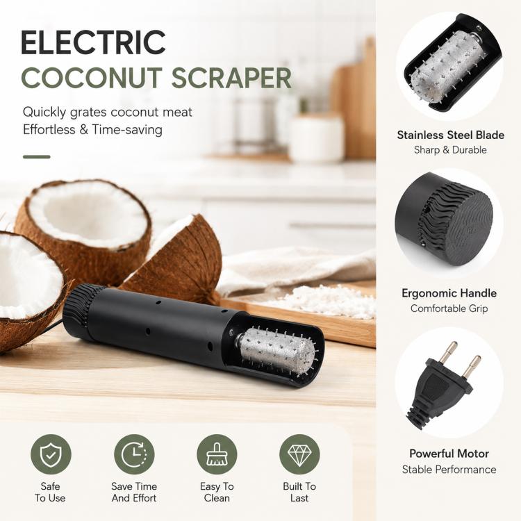 Raschietto elettrico portatile per polpa di cocco LsCook, US Plug, UK Plug, EU Plug