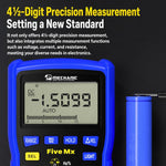 MECHANIC Five Mx Multimetro digitale intelligente completamente automatico con display e misurazione della temperatura, MECHANIC Five Mx