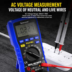 MECHANIC Five Mx Multimetro digitale intelligente completamente automatico con display e misurazione della temperatura, MECHANIC Five Mx