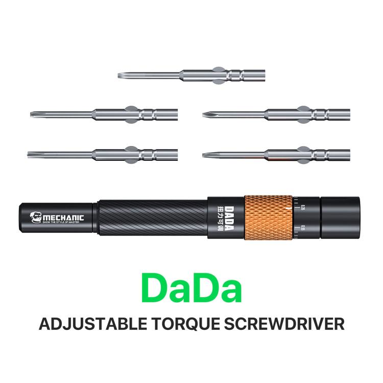 Set di cacciaviti a coppia regolabile con blocco automatico MECHANIC DADA 5 in 1, MECHANIC DADA