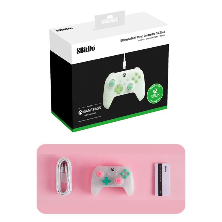 Controller di gioco cablato 8BitDo Orion Mini con illuminazione RGB