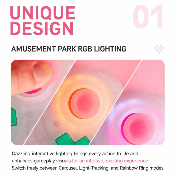 Controller di gioco cablato 8BitDo Orion Mini con illuminazione RGB