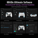 Gamepad wireless Bluetooth 2.4G 8BitDo Orion di seconda generazione con base di ricarica.
