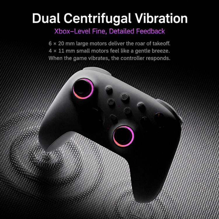 Gamepad wireless Bluetooth 2.4G 8BitDo Orion di seconda generazione con base di ricarica.