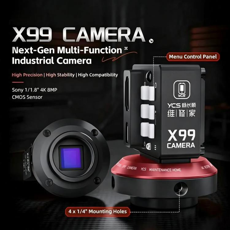 Telecamera YCS X99 da 8 MP 4K Ultra HD per microscopi stereoscopici trinoculari., YCS X99