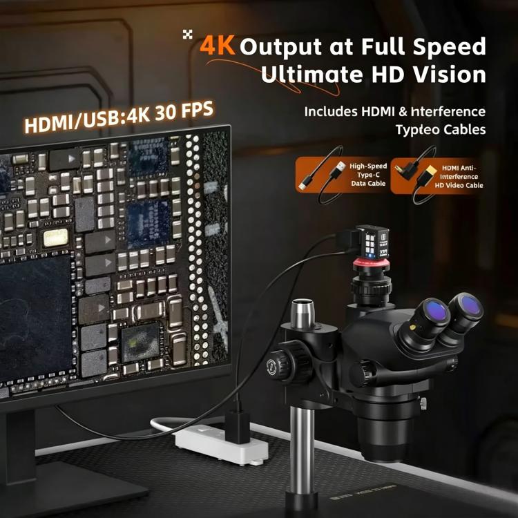 Telecamera YCS X99 da 8 MP 4K Ultra HD per microscopi stereoscopici trinoculari., YCS X99
