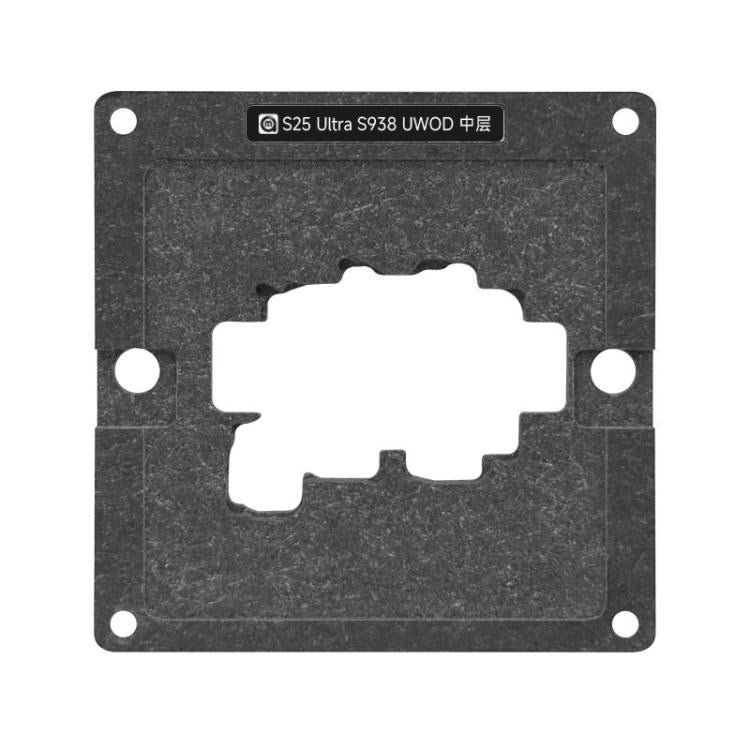 Strumento di stagnatura dello strato intermedio AMAOE S938 per Galaxy S25 Ultra, Full Set, Positioning Plate, Only Stencil, Only Base