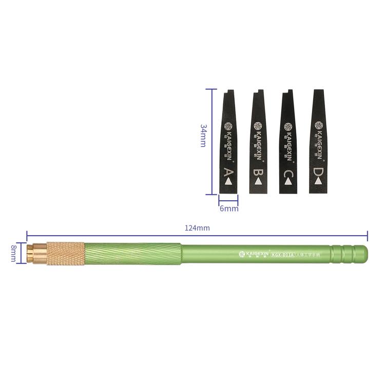 Coltello per la rimozione dell'adesivo LCD KAIGEXIN D22A 4 in 1, KAIGEXIN D22A