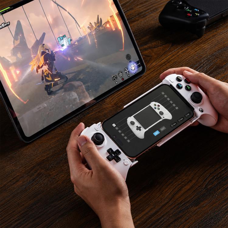 Controller per giochi mobile 8BitDo Orion Stretch, joystick con effetto Hall, gamepad wireless Bluetooth per smartphone iOS e Android.