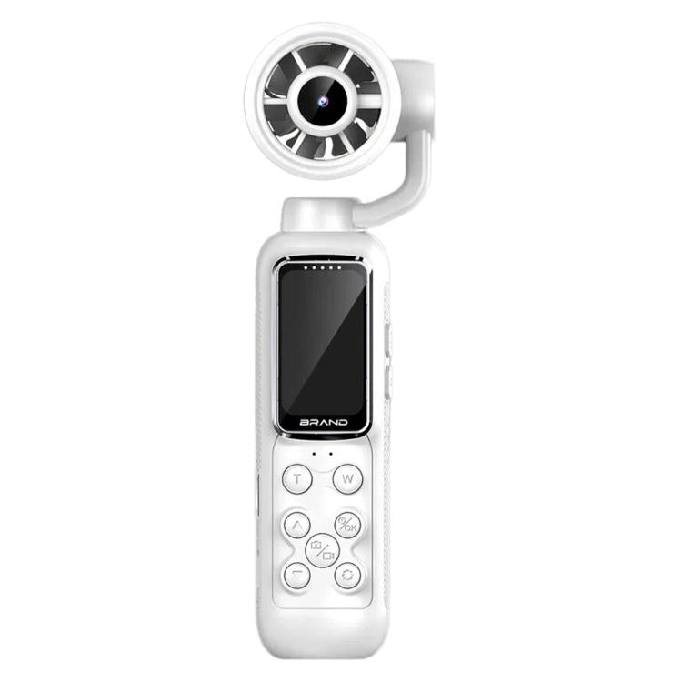 Videocamera portatile per vlog con schermo IPS da 1,47 pollici, risoluzione HD 2.5K e ventola, con risoluzione 2.5K.