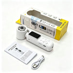 Videocamera portatile per vlog con schermo IPS da 1,47 pollici, risoluzione HD 2.5K e ventola, con risoluzione 2.5K.