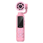 Videocamera portatile per vlog con schermo IPS da 1,47 pollici, risoluzione HD 2.5K e ventola, con risoluzione 2.5K.