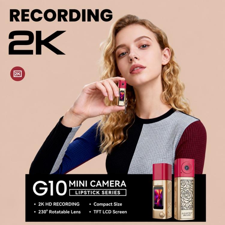 Mini fotocamera a pollice G10 in stile rossetto, videocamera sportiva per esterni