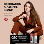 Mini fotocamera a pollice G10 in stile rossetto, videocamera sportiva per esterni