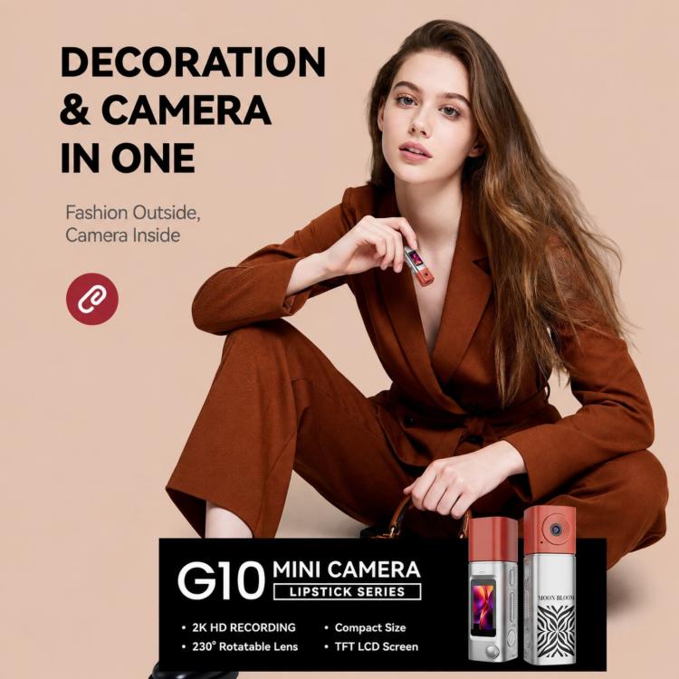 Mini fotocamera a pollice G10 in stile rossetto, videocamera sportiva per esterni