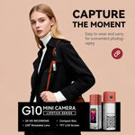 Mini fotocamera a pollice G10 in stile rossetto, videocamera sportiva per esterni