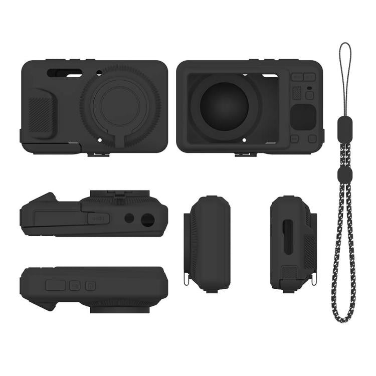 Custodia protettiva in morbido silicone per fotocamera con cinturino da polso, For Kodak PIXPRO FZ55